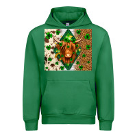 Emerald St. Patrick's Day Highland cow Urban Hoodie - Neo Western