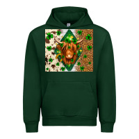 Forest Green St. Patrick's Day Highland cow Urban Hoodie - Neo Western