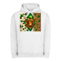 Pigment Lunar Rock St. Patrick's Day Highland cow Urban Hoodie - Neo Western