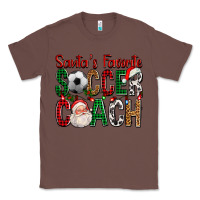 Chestnut Santa's Favorite Soccer Coach For Christmas Classic Tee - FaDigitalArtStudio