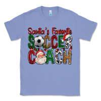 Colony Blue Santa's Favorite Soccer Coach For Christmas Classic Tee - FaDigitalArtStudio