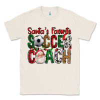 Natural Santa's Favorite Soccer Coach For Christmas Classic Tee - FaDigitalArtStudio
