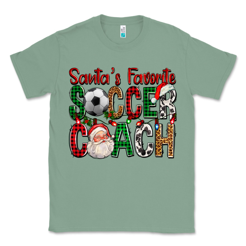 Santa's Favorite Soccer Coach For Christmas Classic Tee by FaDigitalArtStudio | Teevron