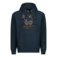 Navy halloween mama Premium Hoodie - CowhideDigitalArt