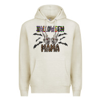 Oatmeal Heather halloween mama Premium Hoodie - CowhideDigitalArt