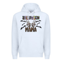 White halloween mama Premium Hoodie - CowhideDigitalArt