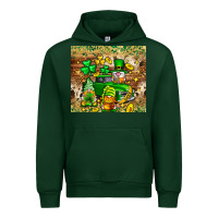 Forest Green St. Patrick's Day gnomies truck tumbler Urban Hoodie - Neo Western