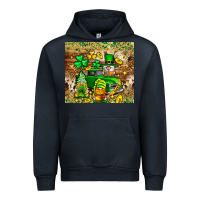 Navy St. Patrick's Day gnomies truck tumbler Urban Hoodie - Neo Western