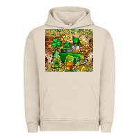Pigment French Oak St. Patrick's Day gnomies truck tumbler Urban Hoodie - Neo Western