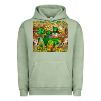 Pigment Oil Green St. Patrick's Day gnomies truck tumbler Urban Hoodie - Neo Western