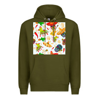 Army Green mexico seamless pattern Premium Hoodie - FaDigitalArtStudio