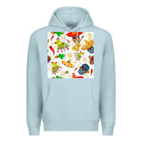 Blue Mist mexico seamless pattern Premium Hoodie - FaDigitalArtStudio