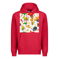 Cardinal mexico seamless pattern Premium Hoodie - FaDigitalArtStudio
