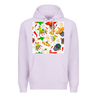 Lilac mexico seamless pattern Premium Hoodie - FaDigitalArtStudio