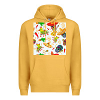 Mustard mexico seamless pattern Premium Hoodie - FaDigitalArtStudio
