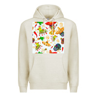 Oatmeal Heather mexico seamless pattern Premium Hoodie - FaDigitalArtStudio