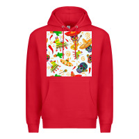 Red mexico seamless pattern Premium Hoodie - FaDigitalArtStudio