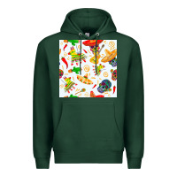Sports Green mexico seamless pattern Premium Hoodie - FaDigitalArtStudio