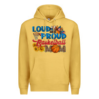 Antique Gold loud and proud basketball mom Premium Hoodie - HRA Design Shop