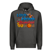Charcoal Heather loud and proud basketball mom Premium Hoodie - HRA Design Shop