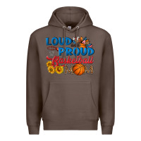 Coffee loud and proud basketball mom Premium Hoodie - HRA Design Shop