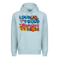 Blue Mist loud and proud basketball mom Premium Hoodie - HRA Design Shop