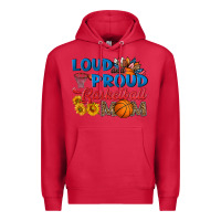 Cardinal loud and proud basketball mom Premium Hoodie - HRA Design Shop