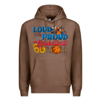 Chestnut loud and proud basketball mom Premium Hoodie - HRA Design Shop