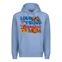 Colony Blue loud and proud basketball mom Premium Hoodie - HRA Design Shop