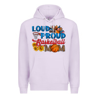 Lilac loud and proud basketball mom Premium Hoodie - HRA Design Shop