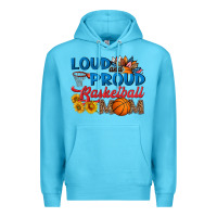 Ocean Blue loud and proud basketball mom Premium Hoodie - HRA Design Shop