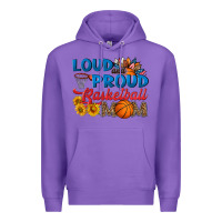 Purple loud and proud basketball mom Premium Hoodie - HRA Design Shop