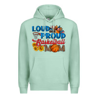 Seafoam loud and proud basketball mom Premium Hoodie - HRA Design Shop