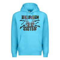 Ocean Blue halloween sister Premium Hoodie - CowhideDigitalArt