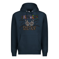 Navy halloween sister Premium Hoodie - CowhideDigitalArt