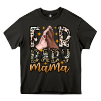 Asphalt Fur Baby Mama Heavy Core Tee - CowhideDigitalArt