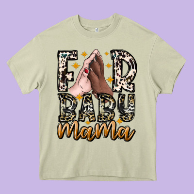 Fur Baby Mama Heavy Core Tee Designed By Cowhidedigitalart