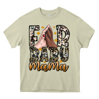 Mossy Fur Baby Mama Heavy Core Tee - CowhideDigitalArt