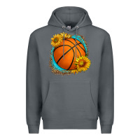 Rock western basketball with sunflower Premium Hoodie - HRA Design Shop