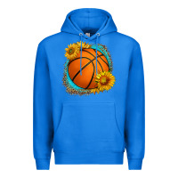 True Royal western basketball with sunflower Premium Hoodie - HRA Design Shop