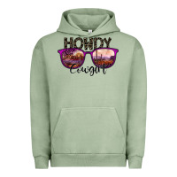 Pigment Oil Green howdy cowgirl Urban Hoodie - SublimationCraftShop