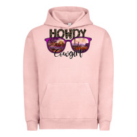 Pigment Salmon howdy cowgirl Urban Hoodie - SublimationCraftShop