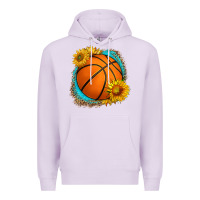 Lilac western basketball with sunflower Premium Hoodie - HRA Design Shop