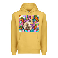 Antique Gold Easter Bunny tumbler Easter Day Premium Hoodie - Neo Western