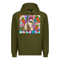 Army Green Easter Bunny tumbler Easter Day Premium Hoodie - Neo Western