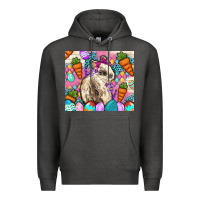 Charcoal Heather Easter Bunny tumbler Easter Day Premium Hoodie - Neo Western