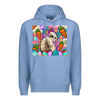 Colony Blue Easter Bunny tumbler Easter Day Premium Hoodie - Neo Western
