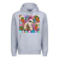 Heather Grey Easter Bunny tumbler Easter Day Premium Hoodie - Neo Western