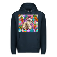 Navy Easter Bunny tumbler Easter Day Premium Hoodie - Neo Western
