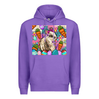 Purple Easter Bunny tumbler Easter Day Premium Hoodie - Neo Western